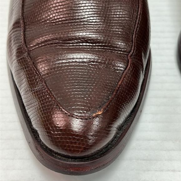 Vintage Joan Helpern Signature Snakeskin Pump Loafers 10 (w/dust bags & box) - Picture 4 of 11